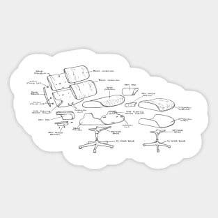 Eames Lounge Chair Sticker